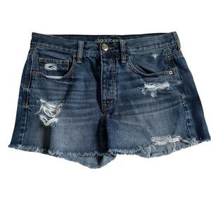 AEO Cutoff Button Up Denim Shorts Size 4